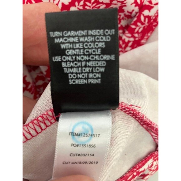 Torrid Maxi Women's Dress 1X Red Floral Cap Sleeve Pleated Fit Flare Pockets EUC - Picture 8 of 12